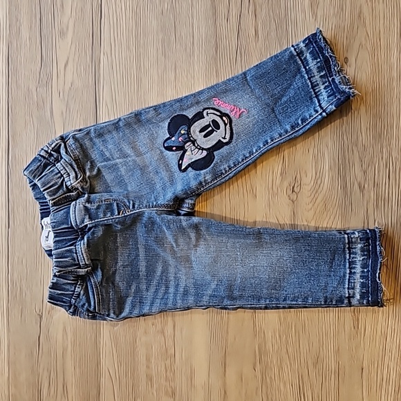 GAP Other - Gap Disney Minnie Mouse High Stretch Raw Hem Jeggings 18-24M